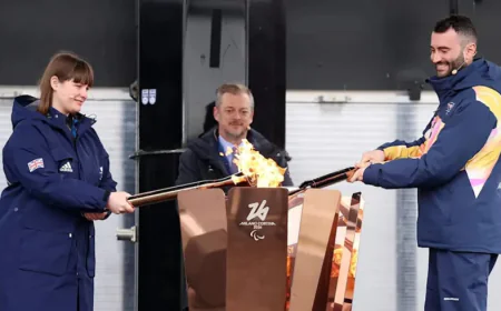 Paralympic Torch Union Ceremony Held in Cortina as Games Approach March 6