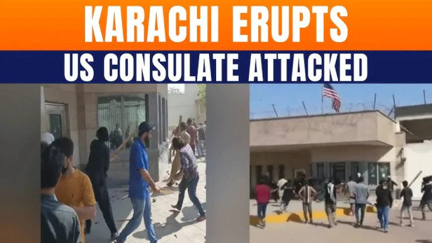 10 Killed in Pro-Iran Protests Outside US Consulate in Karachi